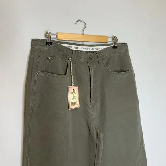90s Y2K Deadstock 34X33 Tommy Bahama Chino Pants Y2K Green Relaxed Men's Vintage